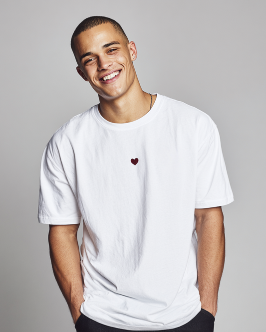 T-shirt Uomo Un Cuore Ricamato