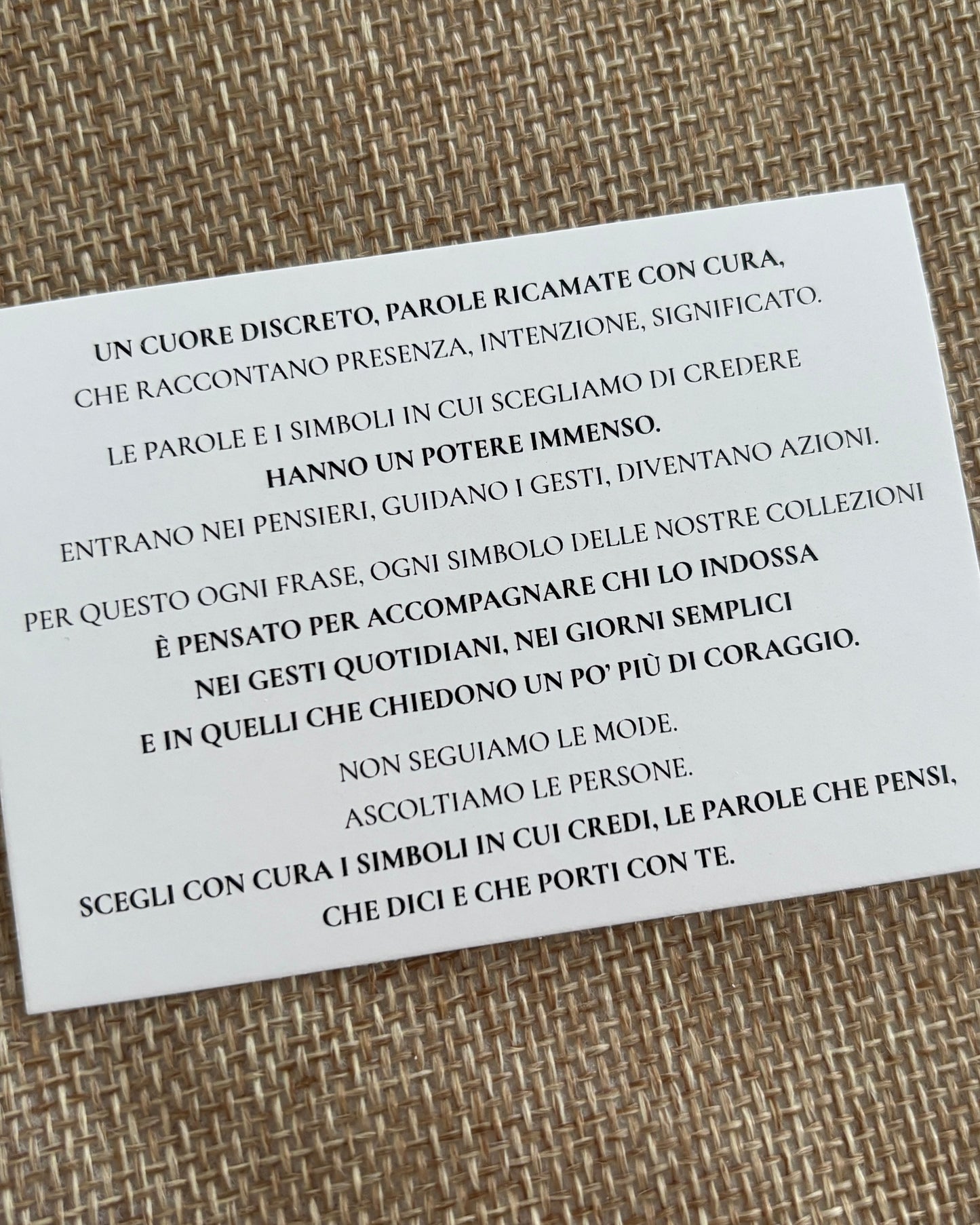 Un Filo Rosso, Un Cuore Oro, Semplicemente