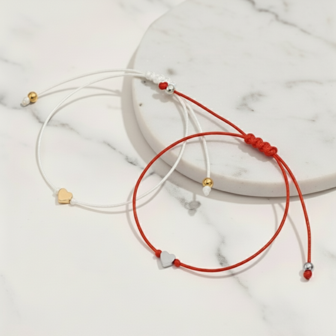 La Dualità. Un filo Rosso e Uno Bianco. Argento e Oro.