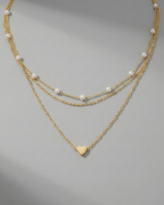 Necklace with 3 strands and 3 meanings