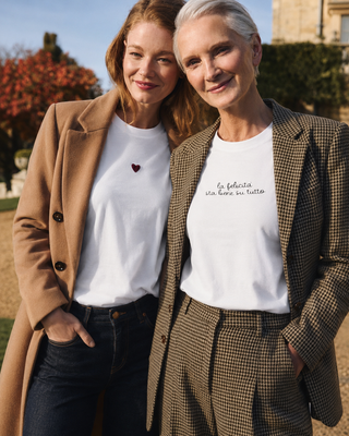 T-shirt Donna Un Cuore Ricamato