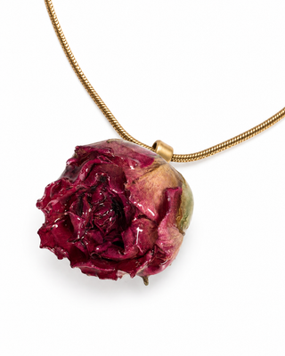 Collana "Rosa Tenace" - Oro 18K