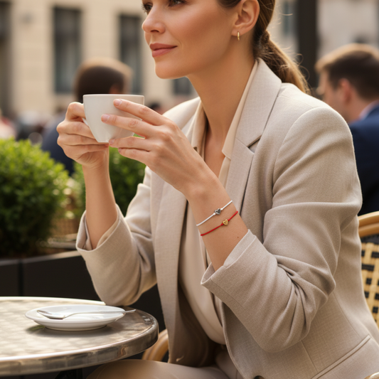La Dualità. Un filo Rosso e Uno Bianco. Oro e Argento.