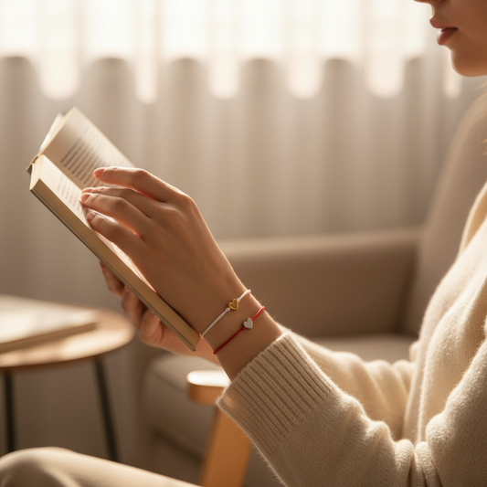 La Dualità. Un filo Rosso e Uno Bianco. Argento e Oro.