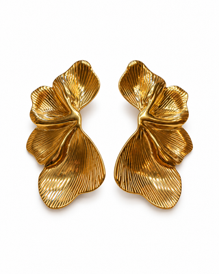 Orecchini "Petali Dorati" - Oro 18K
