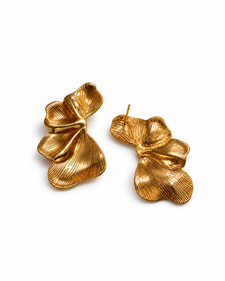 Orecchini "Petali Dorati" - Oro 18K