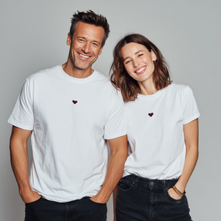 T-shirt Uomo Un Cuore Ricamato